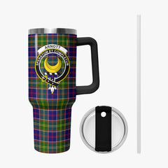 Arnott Tartan Crest 40 oz Insulated Tumbler with Handle