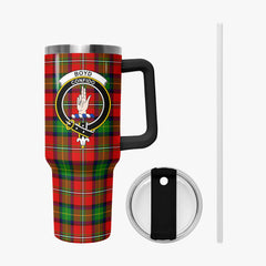 Boyd Modern Tartan Crest 40 oz Insulated Tumbler with Handle