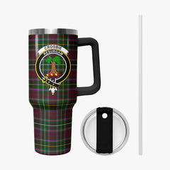 Crosbie Tartan Crest 40 oz Insulated Tumbler with Handle