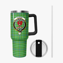 Currie Tartan Crest 40 oz Insulated Tumbler with Handle