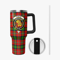 Fairlie Tartan Crest 40 oz Insulated Tumbler with Handle