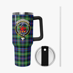Farquharson Ancient Tartan Crest 40 oz Insulated Tumbler with Handle