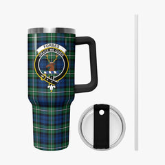 Forbes Ancient Tartan Crest 40 oz Insulated Tumbler with Handle