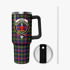 Logan Modern Tartan Crest 40 oz Insulated Tumbler with Handle