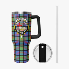 MacDonald Ancient Tartan Crest 40 oz Insulated Tumbler with Handle