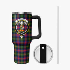 MacLennan Modern Tartan Crest 40 oz Insulated Tumbler with Handle