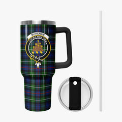 McKenzie Modern Tartan Crest 40 oz Insulated Tumbler with Handle