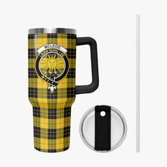 McLeod of Lewis Ancient Tartan Crest 40 oz Insulated Tumbler with Handle