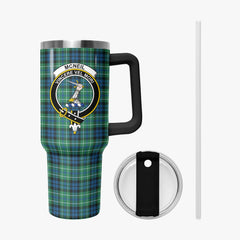 McNeil of Colonsay Ancient Tartan Crest 40 oz Insulated Tumbler with Handle