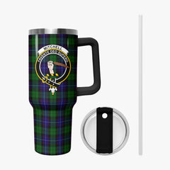 Mitchell Tartan Crest 40 oz Insulated Tumbler with Handle