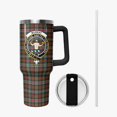 Murray of Atholl Weathered Tartan Crest 40 oz Insulated Tumbler with Handle
