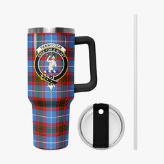 Pennycook Tartan Crest 40 oz Insulated Tumbler with Handle