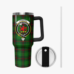 Primrose Tartan Crest 40 oz Insulated Tumbler with Handle