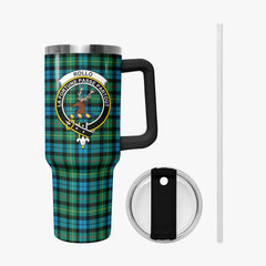 Rollo Ancient Tartan Crest 40 oz Insulated Tumbler with Handle