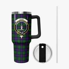 Shaw Modern Tartan Crest 40 oz Insulated Tumbler with Handle