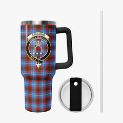 Spalding Tartan Crest 40 oz Insulated Tumbler with Handle