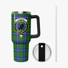 Turnbull Hunting Tartan Crest 40 oz Insulated Tumbler with Handle