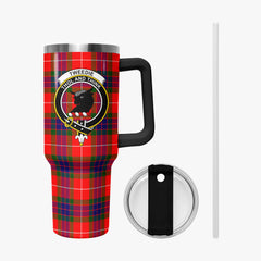 Tweedie Tartan Crest 40 oz Insulated Tumbler with Handle