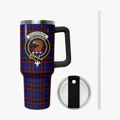 Wedderburn Tartan Crest 40 oz Insulated Tumbler with Handle