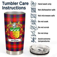 Simpson Tartan Crest Tumbler