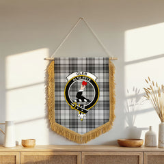 Glen Tartan Crest Wall Hanging Banner - Wood Pole