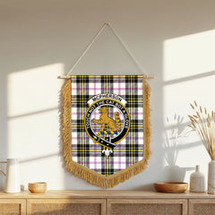 McPherson Dress Modern Tartan Crest Wall Hanging Banner - Wood Pole