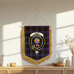 Nairn Tartan Crest Wall Hanging Banner - Wood Pole
