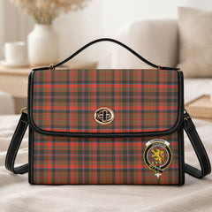 Cumming Hunting Weathered Tartan Crest Satchel Bag
