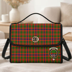 Kinninmont Tartan Crest Satchel Bag