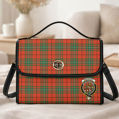 MacAuley Ancient Tartan Crest Satchel Bag