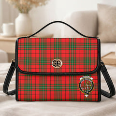 MacAuley Modern Tartan Crest Satchel Bag