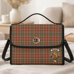 MacIntosh Hunting Weathered Tartan Crest Satchel Bag