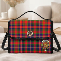 MacPherson Modern Tartan Crest Satchel Bag