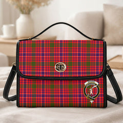 MacRae Modern Tartan Crest Satchel Bag