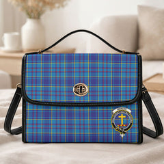 Mercer Modern Tartan Crest Satchel Bag