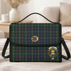 Purves Tartan Crest Satchel Bag