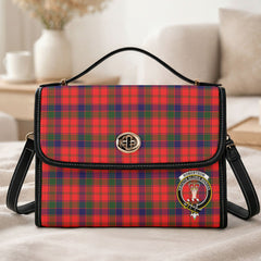 Robertson Modern Tartan Crest Satchel Bag