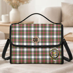 Stewart Dress Modern Tartan Crest Satchel Bag