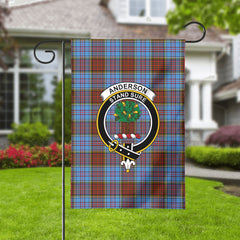 Anderson Modern Tartan Crest Garden Flag