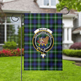 Baillie Modern Tartan Crest Garden Flag