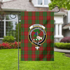 Burnett Tartan Crest Garden Flag