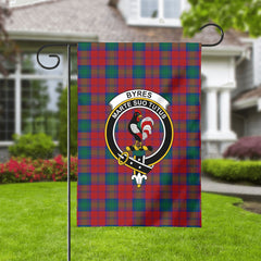 Byres Tartan Crest Garden Flag