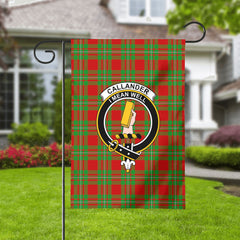Callander Tartan Crest Garden Flag