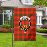 Cameron Modern Tartan Crest Garden Flag