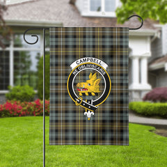 Campbell Argyll Weathered Tartan Crest Garden Flag