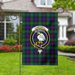 Campbell of Cawdor Modern Tartan Crest Garden Flag