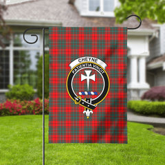 Cheyne Tartan Crest Garden Flag