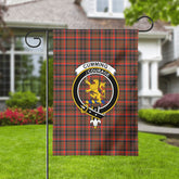 Cumming Hunting Weathered Tartan Crest Garden Flag