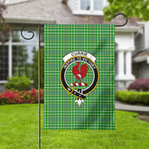 Currie Tartan Crest Garden Flag