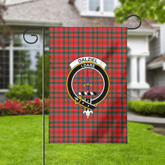 Dalziel Modern Tartan Crest Garden Flag